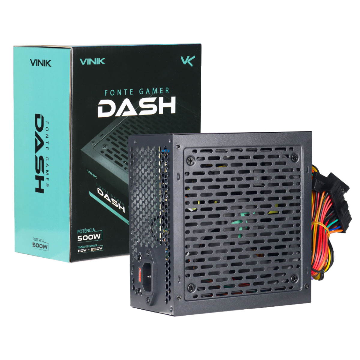 Fonte Gamer Dash 500w Preto - Vfg500wp